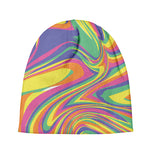 Pastel Rave Print Beanie