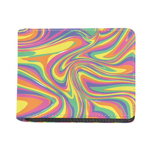 Pastel Rave Print Bifold Wallet