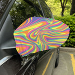 Pastel Rave Print Car Side Mirror Covers