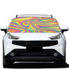 Pastel Rave Print Car Windshield Snow Cover