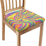 Pastel Rave Print Chair Cushion Cover