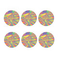 Pastel Rave Print Coaster Set