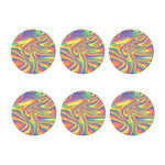 Pastel Rave Print Coaster Set