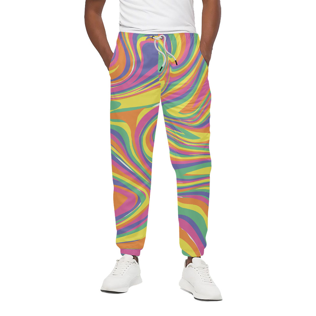 Pastel Rave Print Cotton Pants
