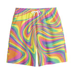 Pastel Rave Print Cotton Shorts