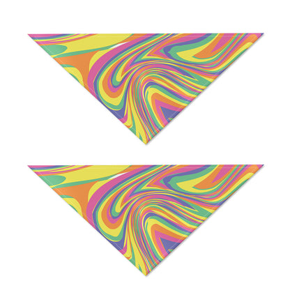 Pastel Rave Print Dog Bandana