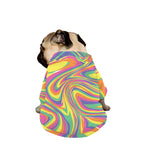Pastel Rave Print Dog Zip Up Jacket
