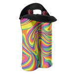 Pastel Rave Print Double Neoprene Wine Tote
