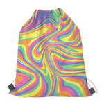 Pastel Rave Print Drawstring Bag