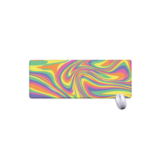 Pastel Rave Print Extended Mouse Pad