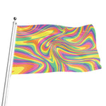 Pastel Rave Print Flag