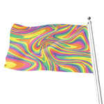 Pastel Rave Print Flag