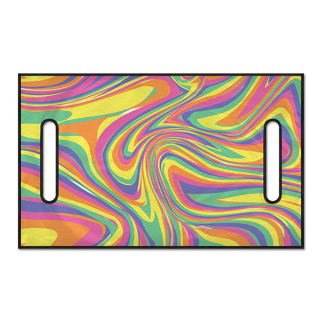 Pastel Rave Print Golf Cart Seat Cover