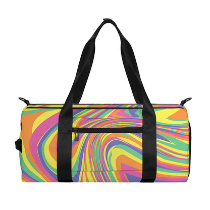 Pastel Rave Print Gym Bag