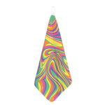 Pastel Rave Print Hand Towel