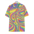 Pastel Rave Print Hawaiian Shirt