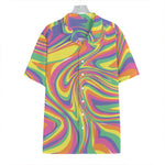 Pastel Rave Print Hawaiian Shirt