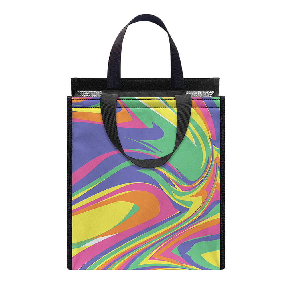 Pastel Rave Print Insulated Lunch Tote
