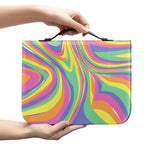 Pastel Rave Print Leather Bible Cover