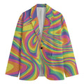 Pastel Rave Print Men's Blazer