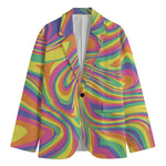 Pastel Rave Print Men's Blazer