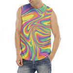 Pastel Rave Print Men's Fitness Tank Top