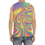 Pastel Rave Print Men's Fitness Tank Top