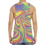 Pastel Rave Print Men's Muscle Tank Top