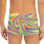 Pastel Rave Print Men's Short Boxer Briefs