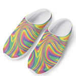 Pastel Rave Print Mesh Casual Shoes