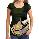 Pastel Rave Print Pet Sling Carrier