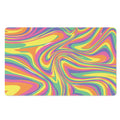 Pastel Rave Print Polyester Doormat