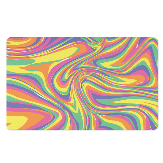 Pastel Rave Print Polyester Doormat