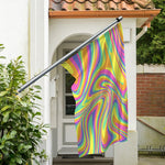 Pastel Rave Print Polyester Flag