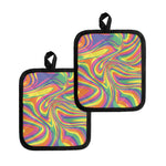 Pastel Rave Print Pot Holders