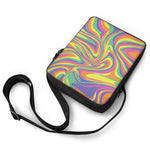 Pastel Rave Print Rectangular Crossbody Bag