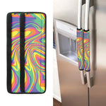 Pastel Rave Print Refrigerator Handle Covers