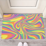 Pastel Rave Print Rubber Doormat