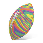 Pastel Rave Print Rugby Ball