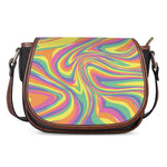 Pastel Rave Print Saddle Bag