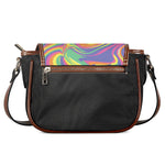 Pastel Rave Print Saddle Bag