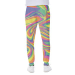 Pastel Rave Print Scuba Joggers