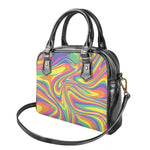 Pastel Rave Print Shoulder Handbag