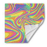 Pastel Rave Print Silk Bandana
