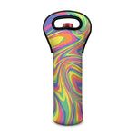 Pastel Rave Print Single Neoprene Wine Tote
