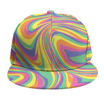 Pastel Rave Print Snapback Cap