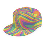Pastel Rave Print Snapback Cap