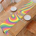 Pastel Rave Print Table Runner