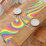 Pastel Rave Print Table Runner