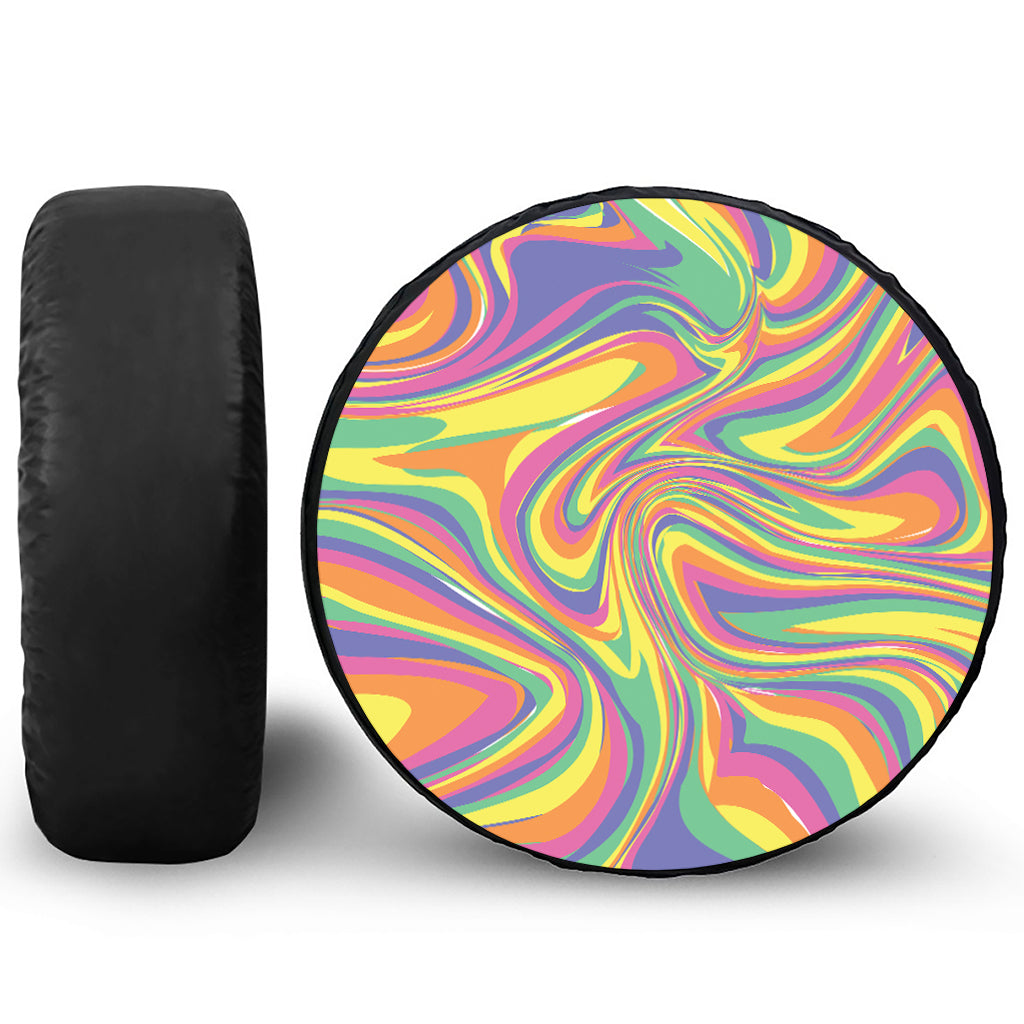 Pastel Rave Print Tire Cover